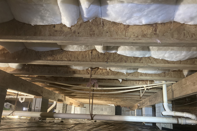 Crawlspace and basement Vapor Barrier and insulation Columbia SC