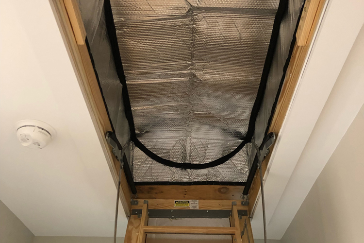 Radiant Barrier installed in attic 